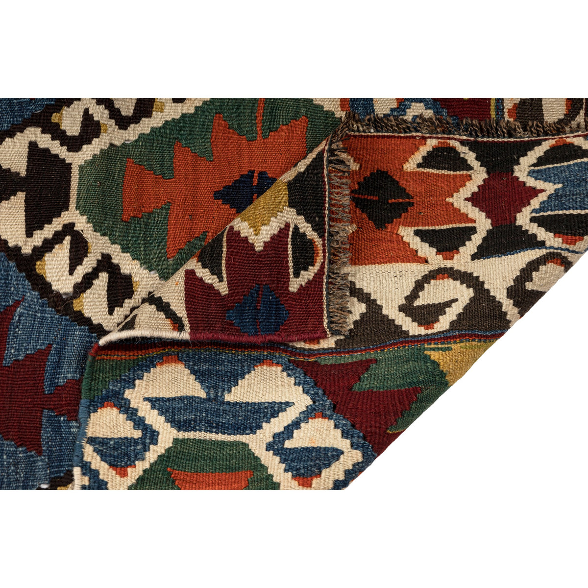 Dudan - (3'4'' x 11'9'') Vintage Turkish Kilim