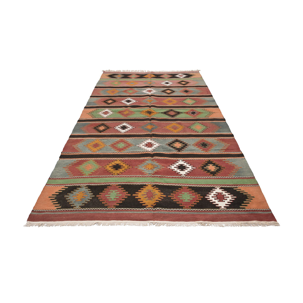 Hargel - (4'11'' x 10'2'') Vintage Turkish Kilim