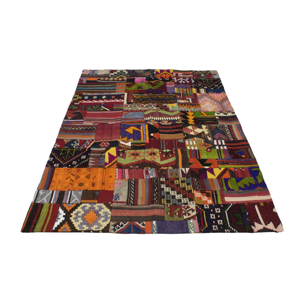 Bhalhisar - (4'6'' x 6'2'') Vintage Turkish Kilim