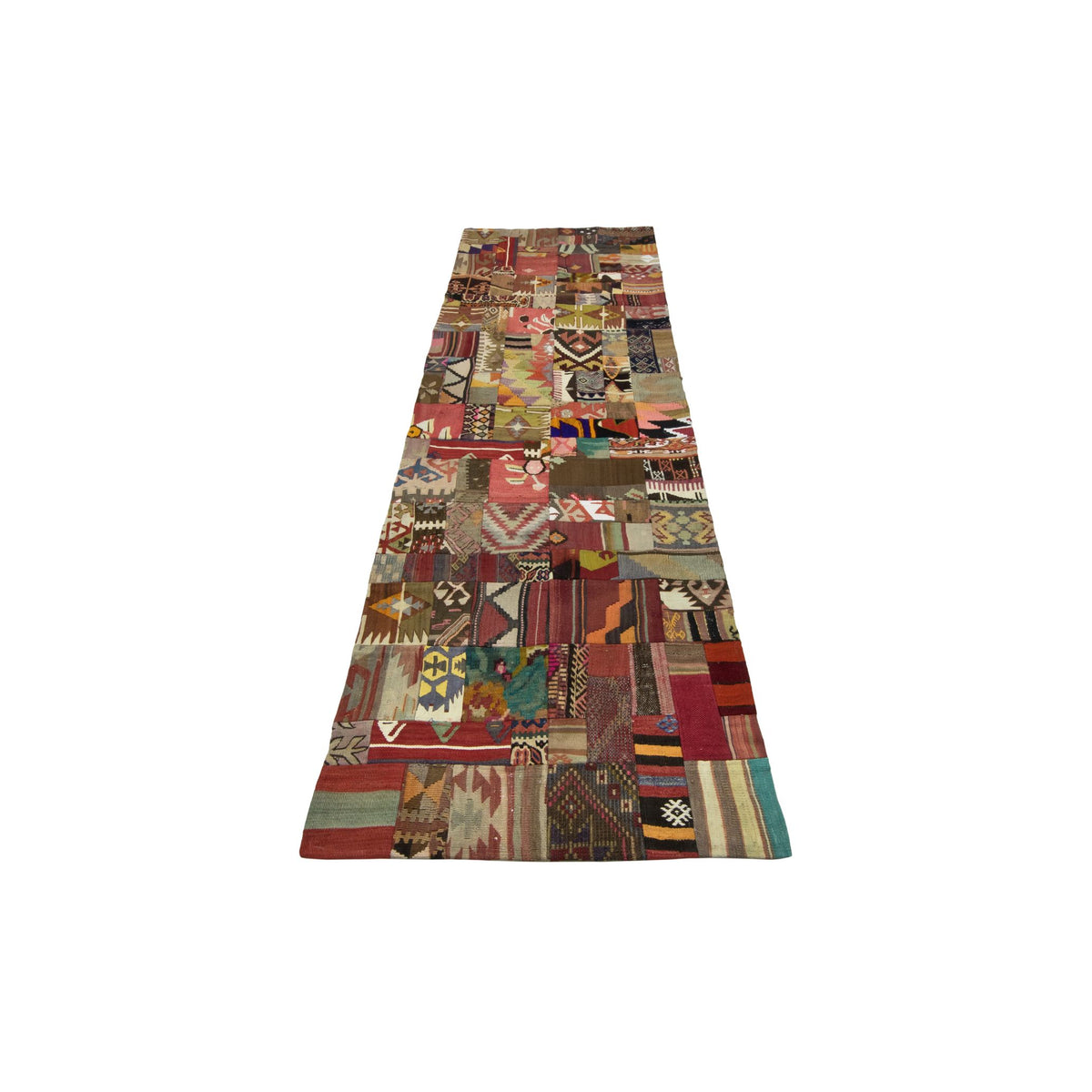 Yelvuran - (3' x 9'2'') Vintage Turkish Kilim