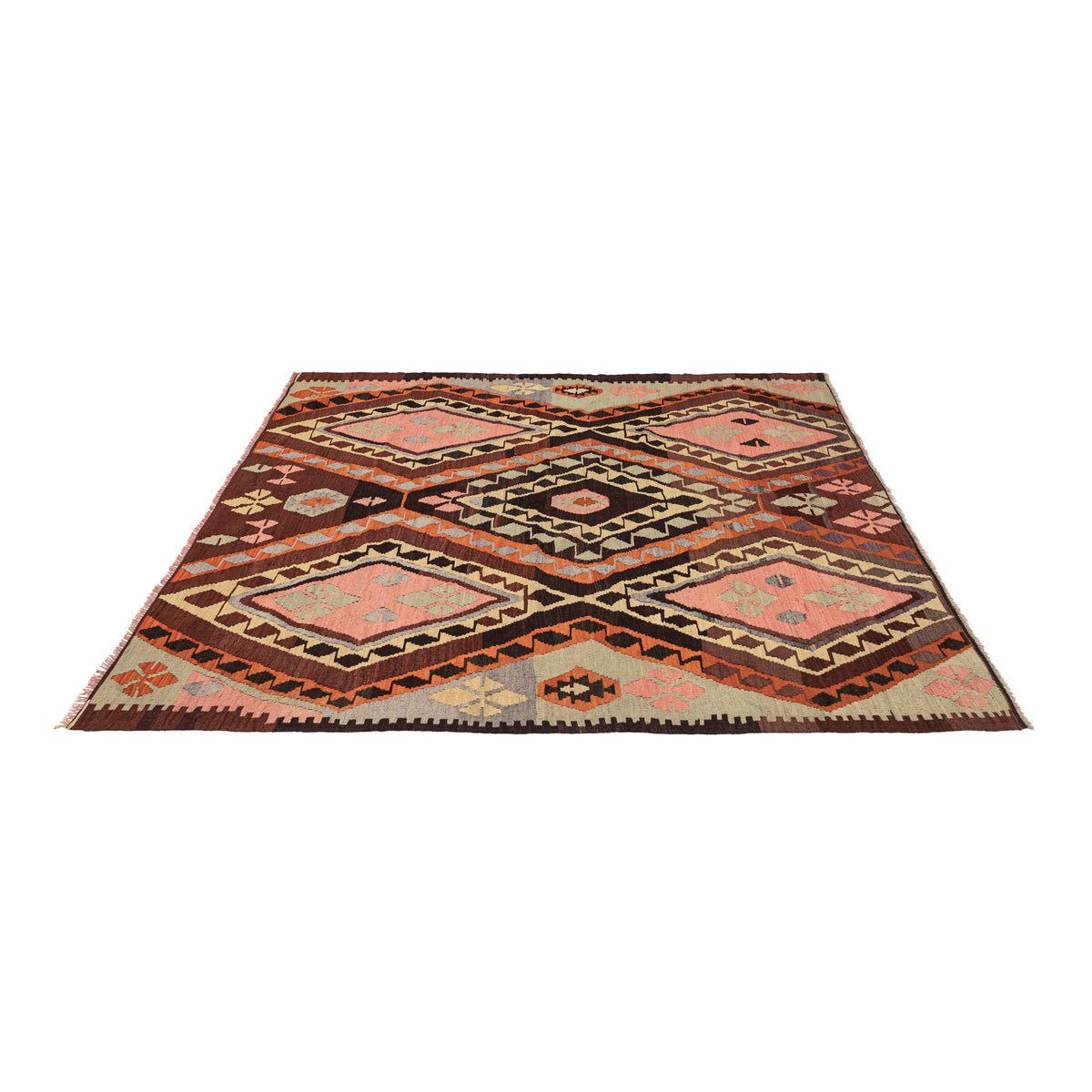 Hanyani - (5'11'' x 7'3'') Vintage Turkish Kilim