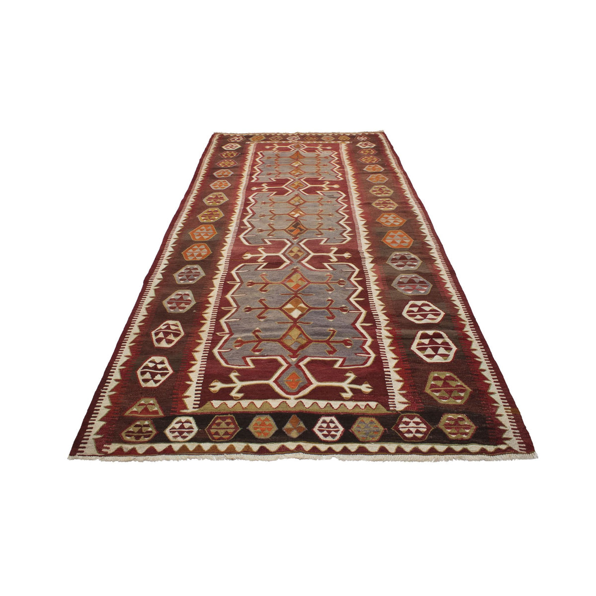 Kulu - (5'3" x 12') Vintage Turkish Kilim