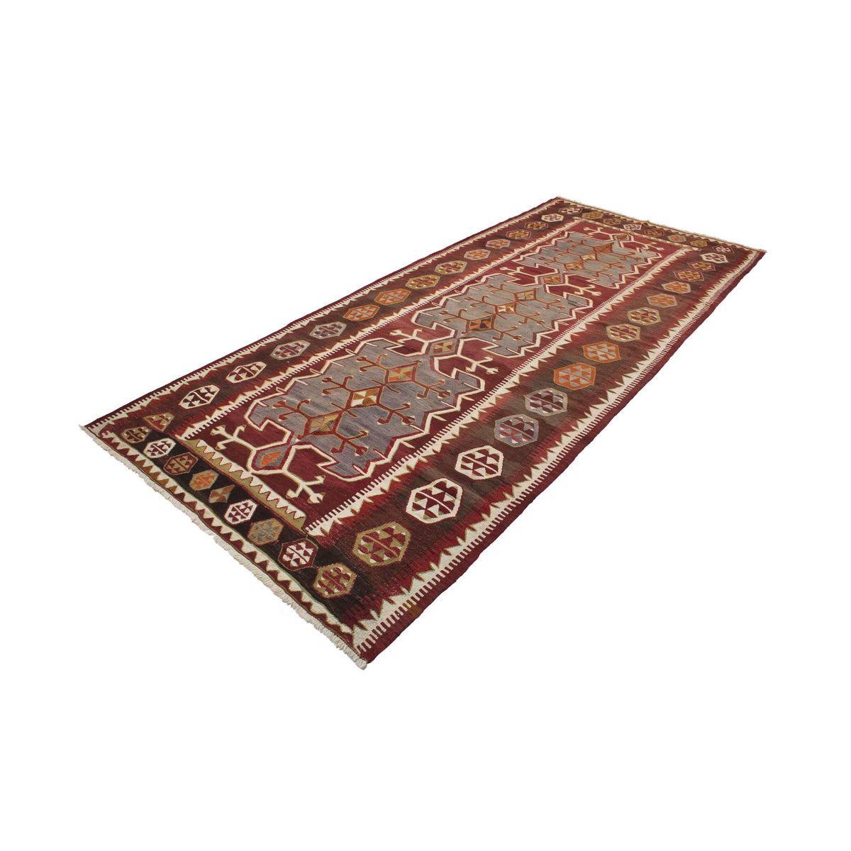 Kulu - (5'3" x 12') Vintage Turkish Kilim