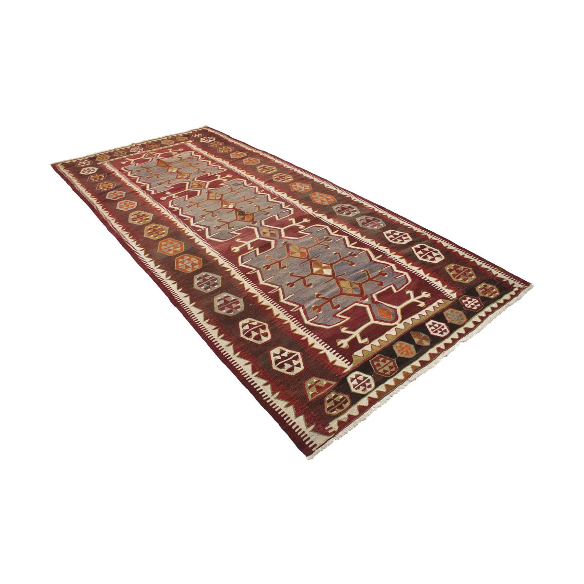 Kulu - (5'3" x 12') Vintage Turkish Kilim