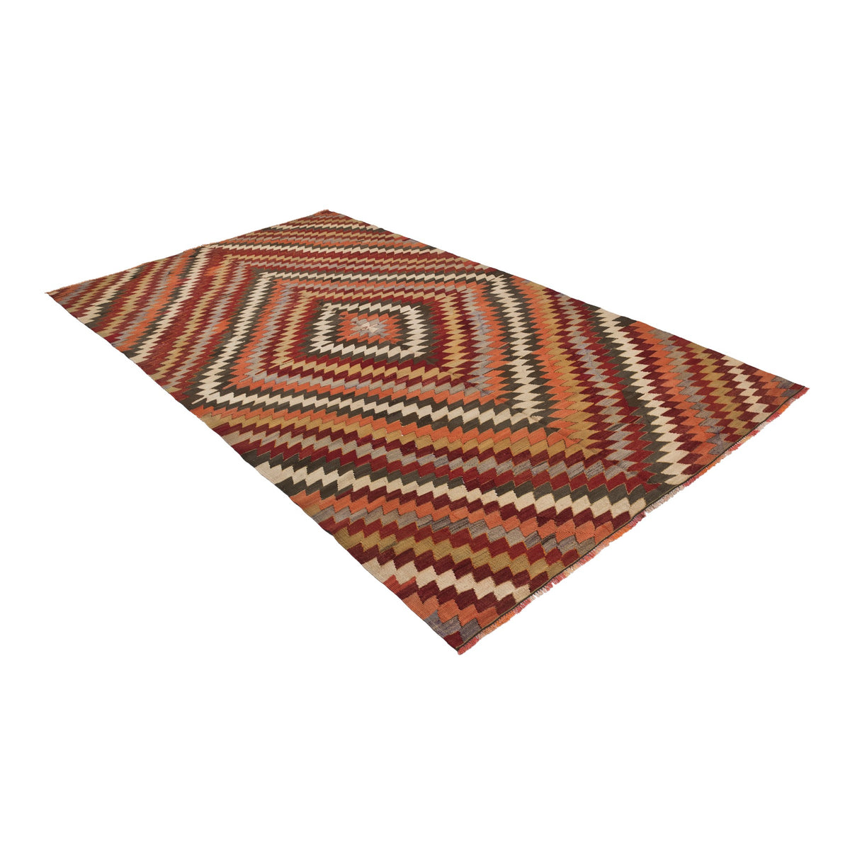 Nasturi - (5'11'' x 10'2'') Vintage Turkish Kilim