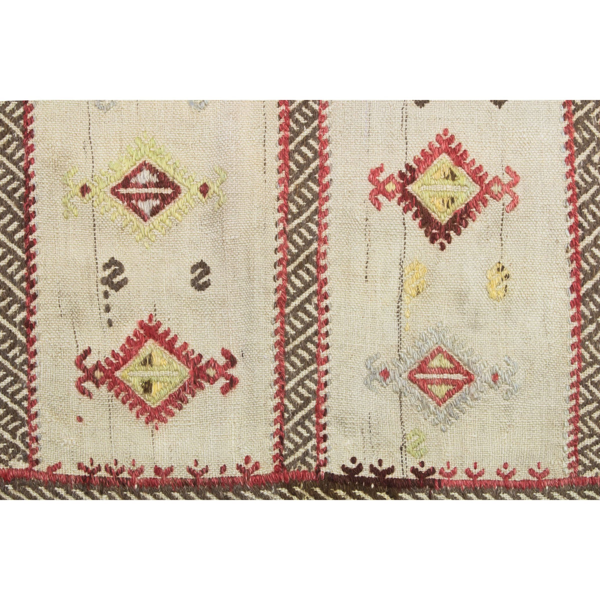 Strabon - (3'5'' x 3'11'') Vintage Turkish Kilim