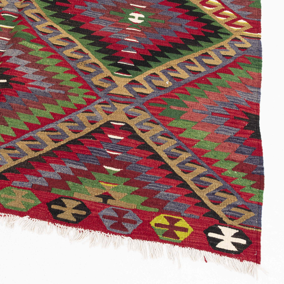 Gomses - (5'5'' x 11') Vintage Turkish Kilim