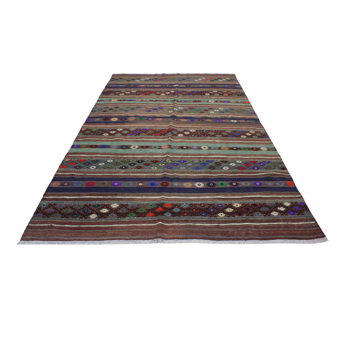 Cidonia - (4'7'' x 8'2'') Vintage Turkish Kilim