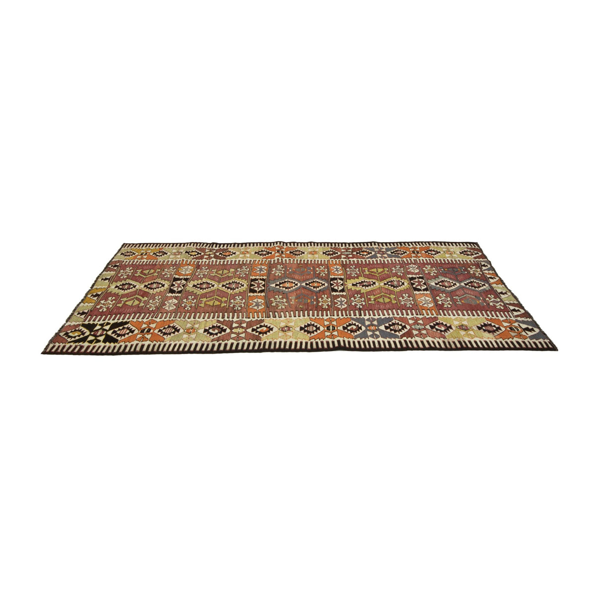 Ninica - (3'11'' x 9'2'') Vintage Turkish Kilim