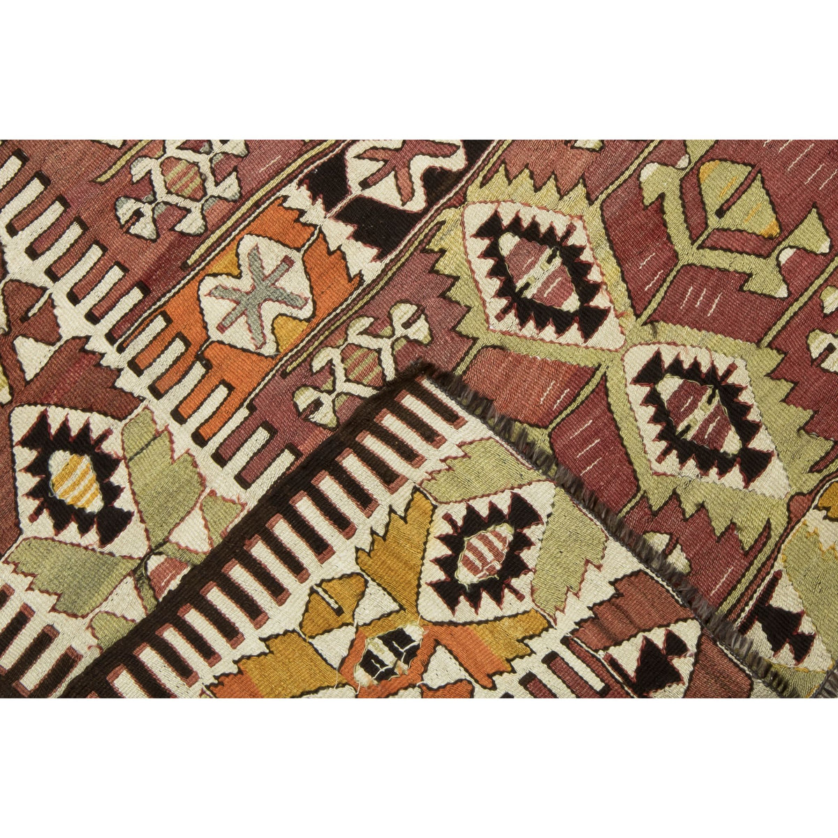 Ninica - (3'11'' x 9'2'') Vintage Turkish Kilim