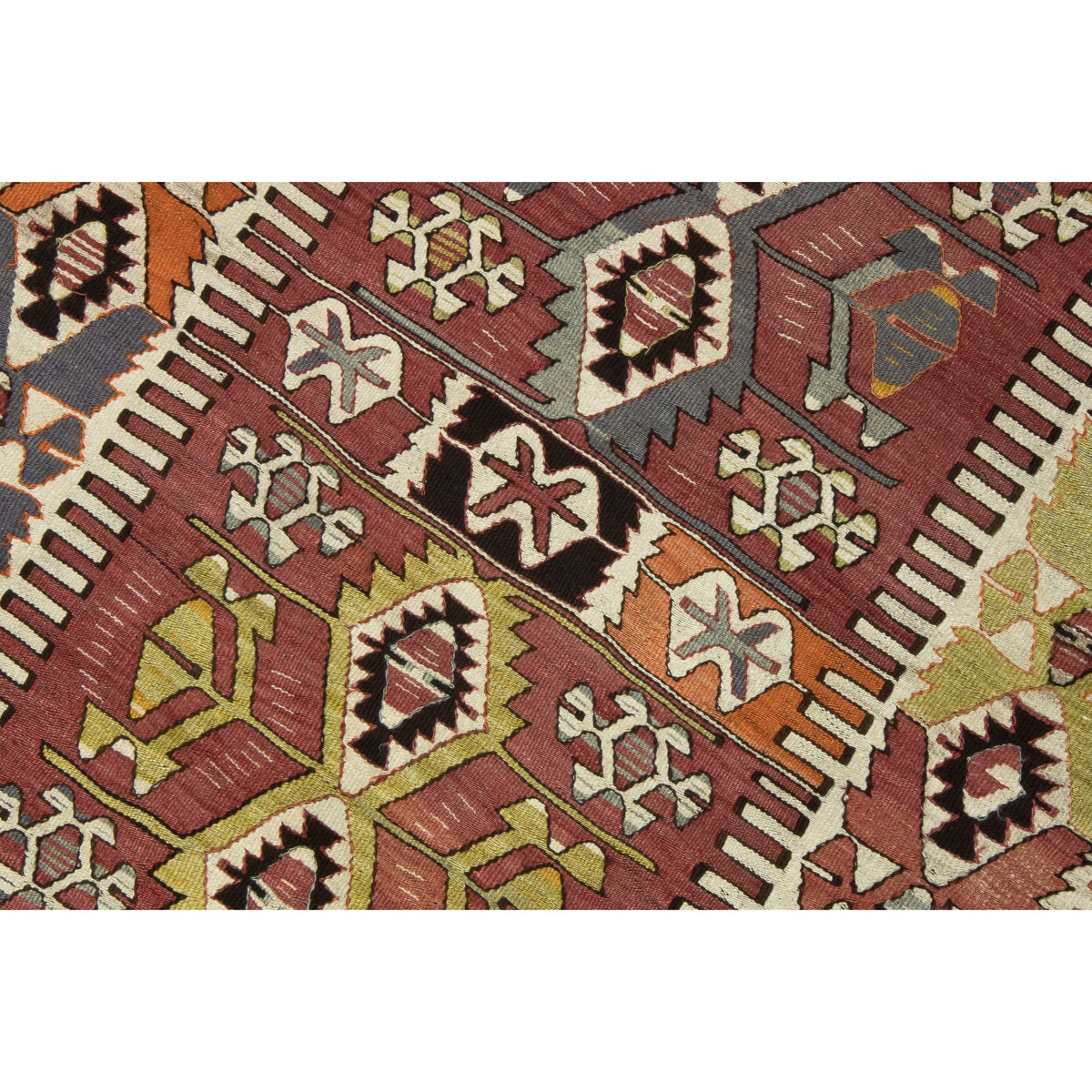 Ninica - (3'11'' x 9'2'') Vintage Turkish Kilim