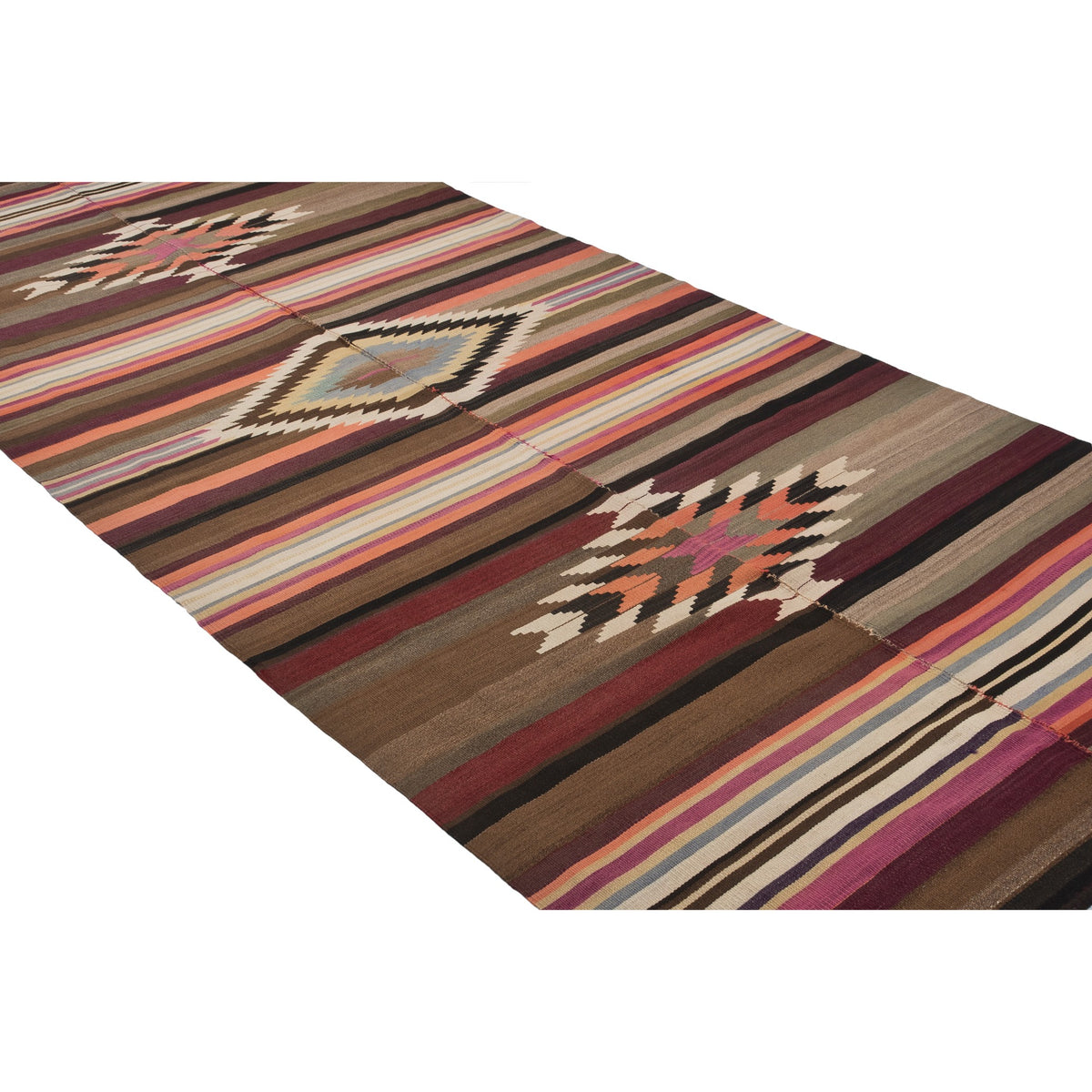 Philomelion - (5' x 12'2'') Vintage Turkish Kilim