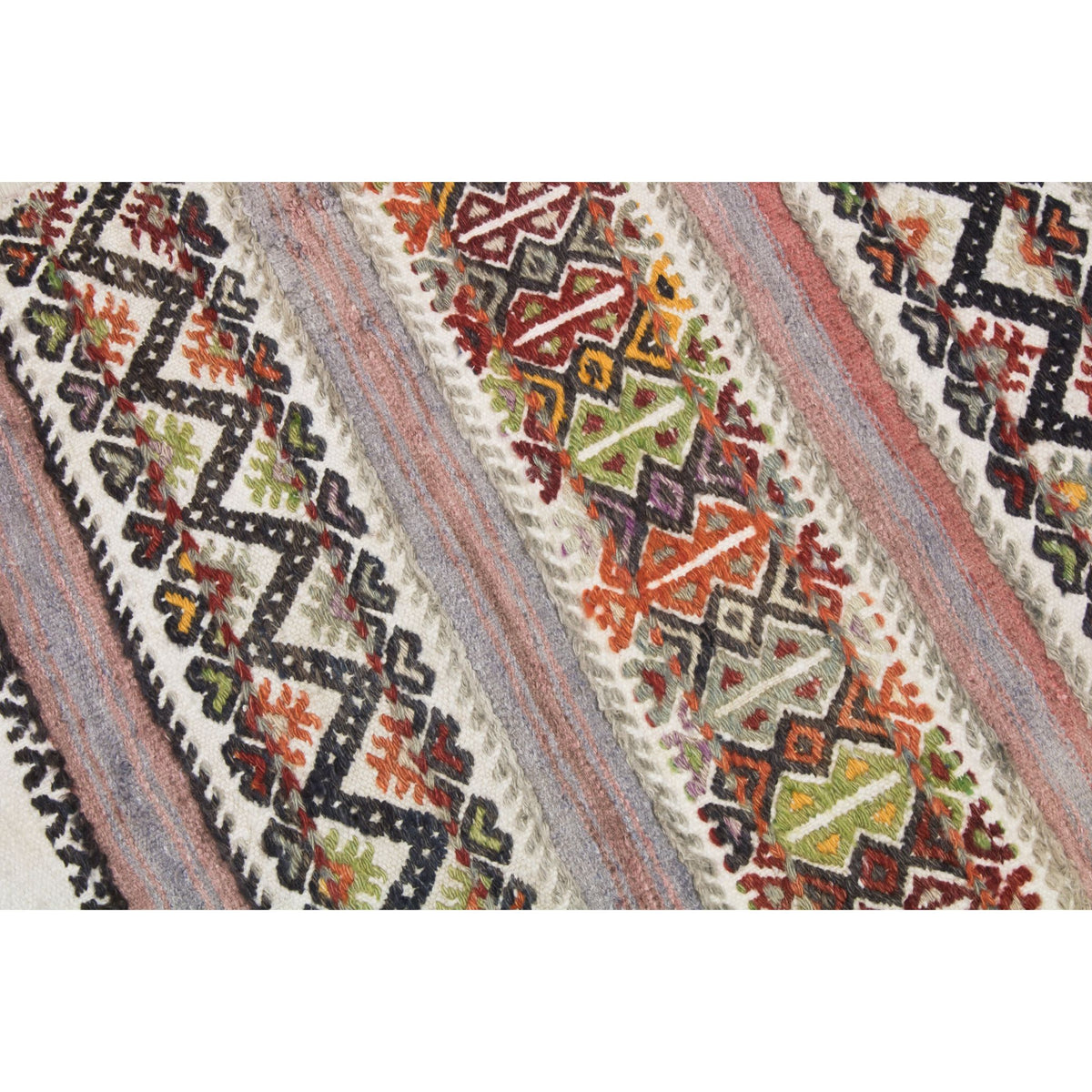 Terkunis - (1'11'' x 3'10'') Vintage Turkish Kilim