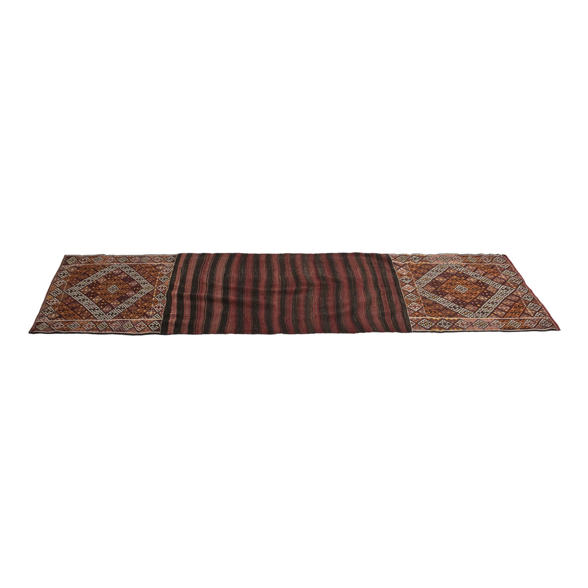 Lewun - (2'11'' x 10'4'') Vintage Turkish Kilim