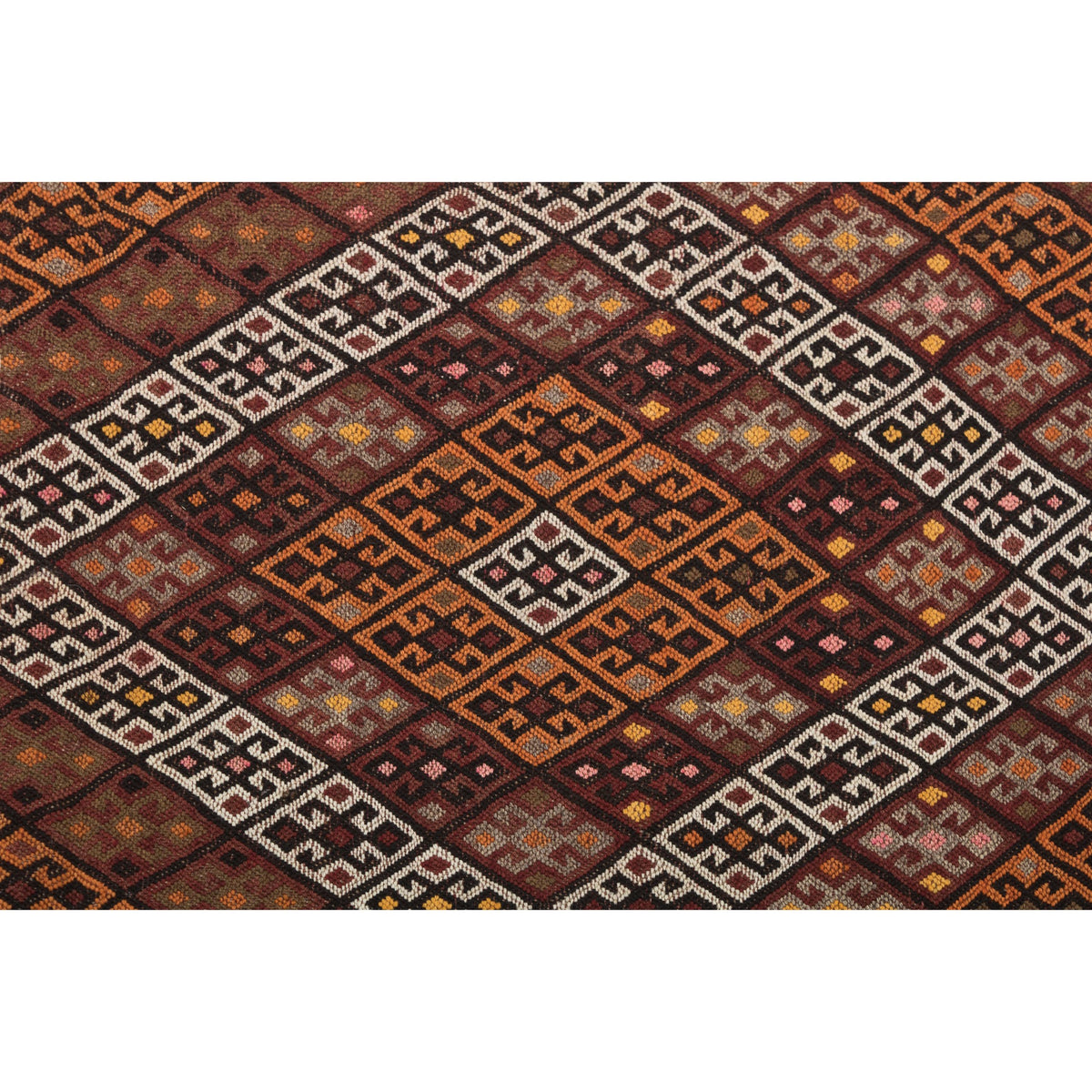 Lewun - (2'11'' x 10'4'') Vintage Turkish Kilim