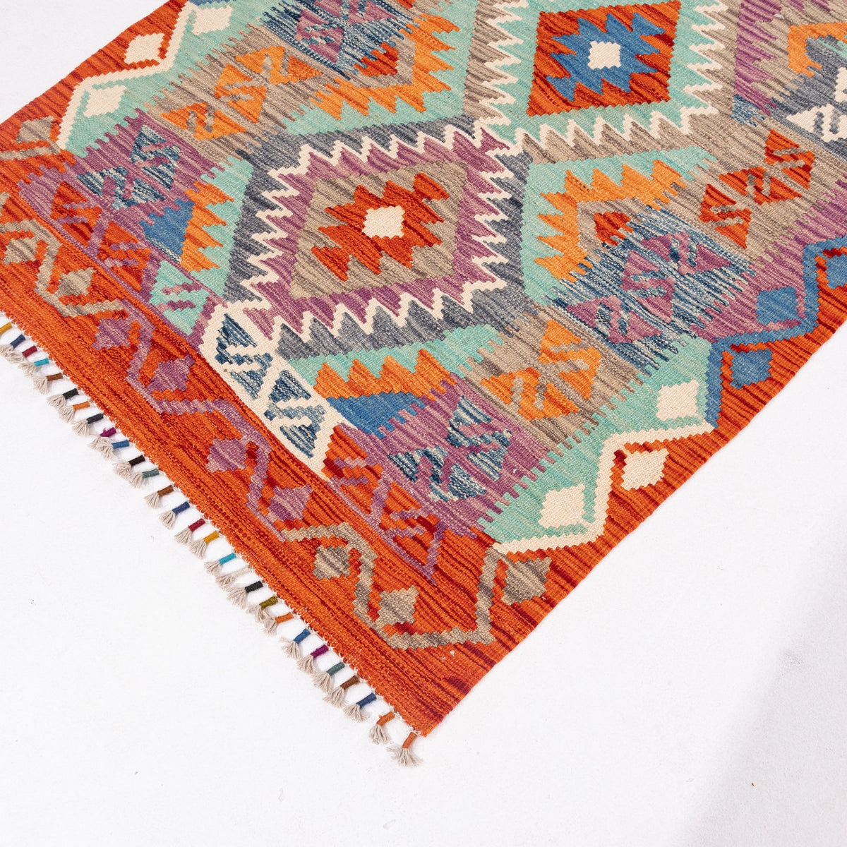 Gilzai - (2'11'' x 13'3'') Vintage Turkish Kilim