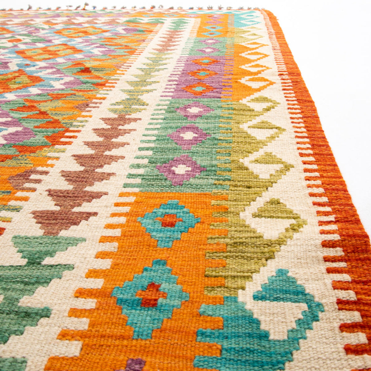 Urozgan - (5' x 6'9'') Vintage Turkish Kilim