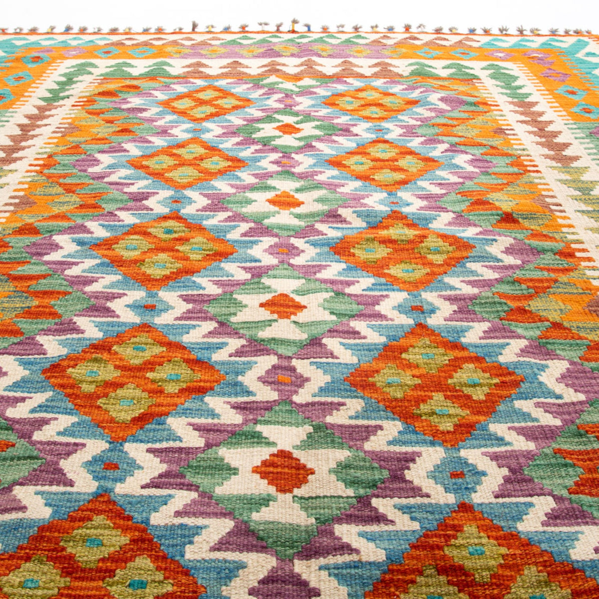 Urozgan - (5' x 6'9'') Vintage Turkish Kilim