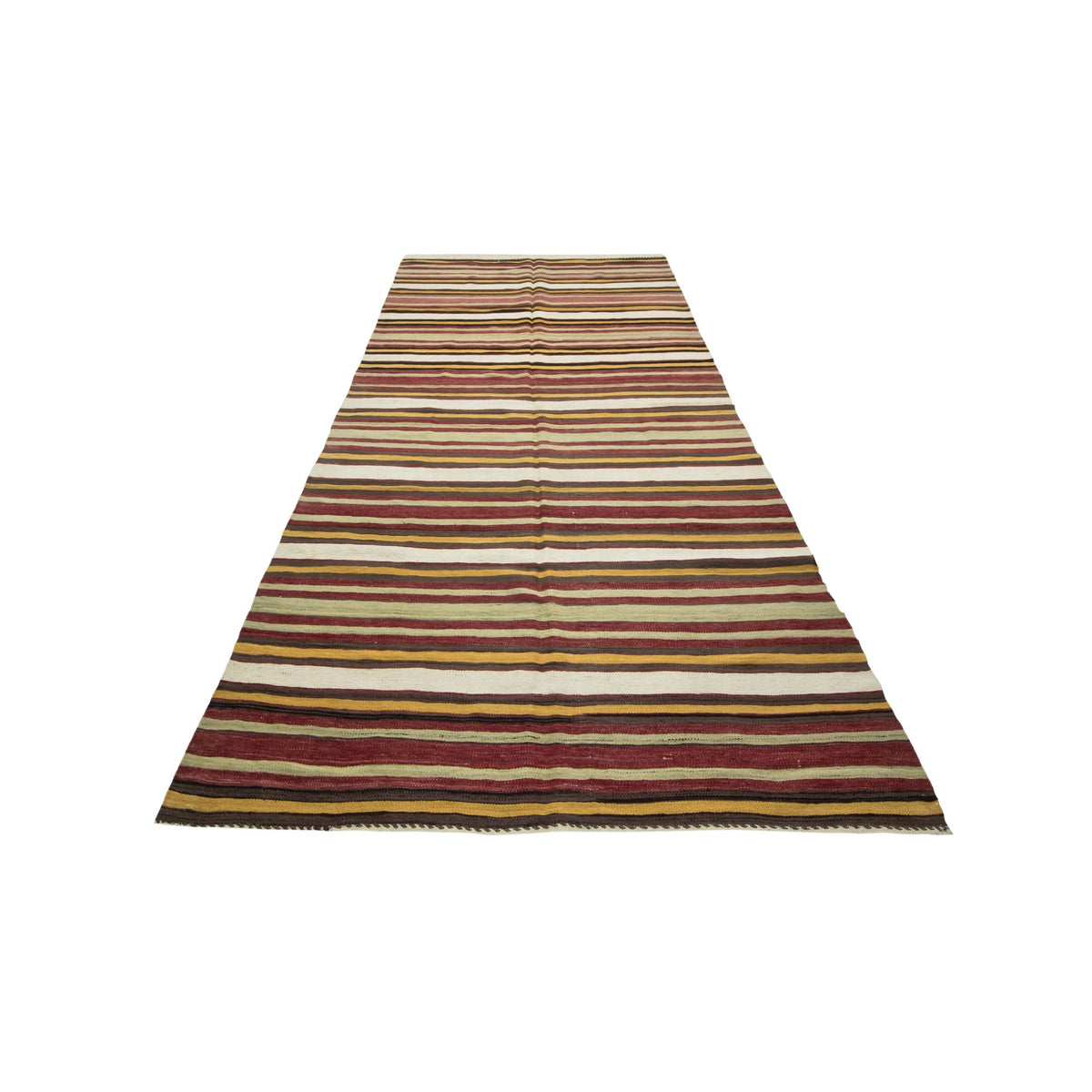 Sorkun - (4'9" x10') Vintage Turkish Kilim