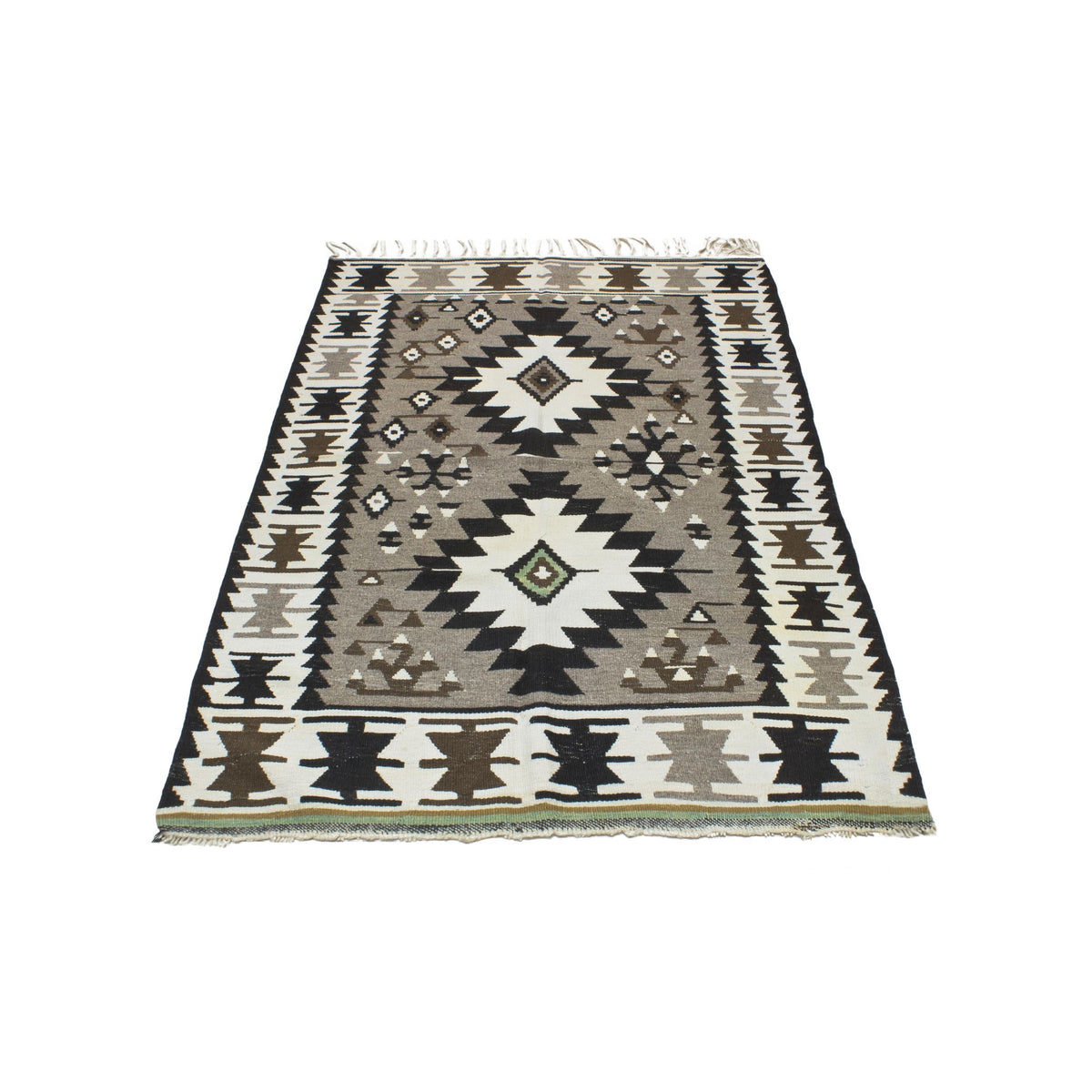 Zephyrion - (3'5" x 5'4") Vintage Turkish Kilim