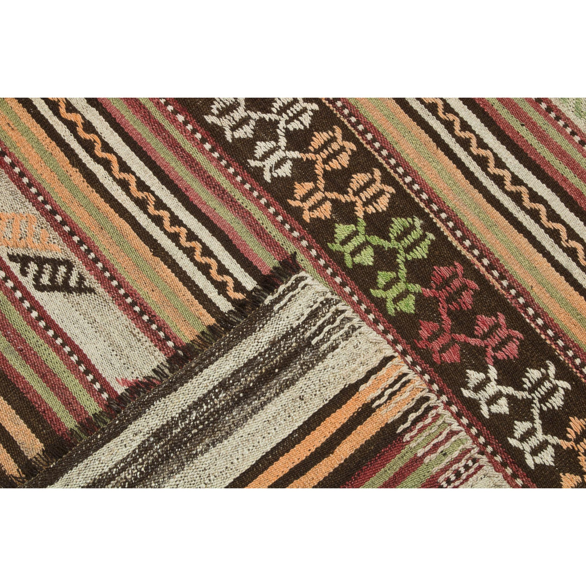 Seleuceia - (5'4" x 6'11") Vintage Turkish Kilim