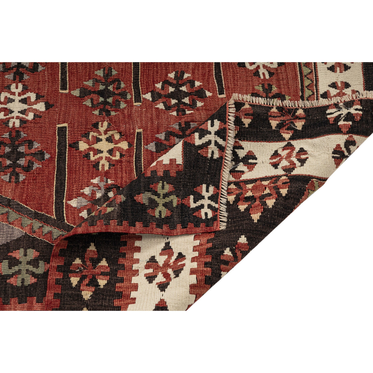 Zhergile - (3'6" x 6'1") Vintage Turkish Kilim