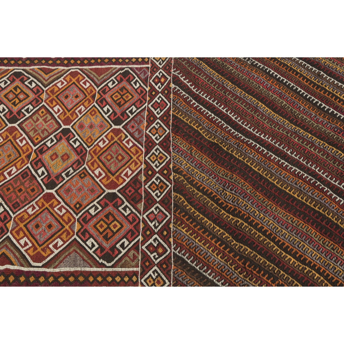 Baiberd - (2'8'' x 8'1'') Vintage Turkish Kilim