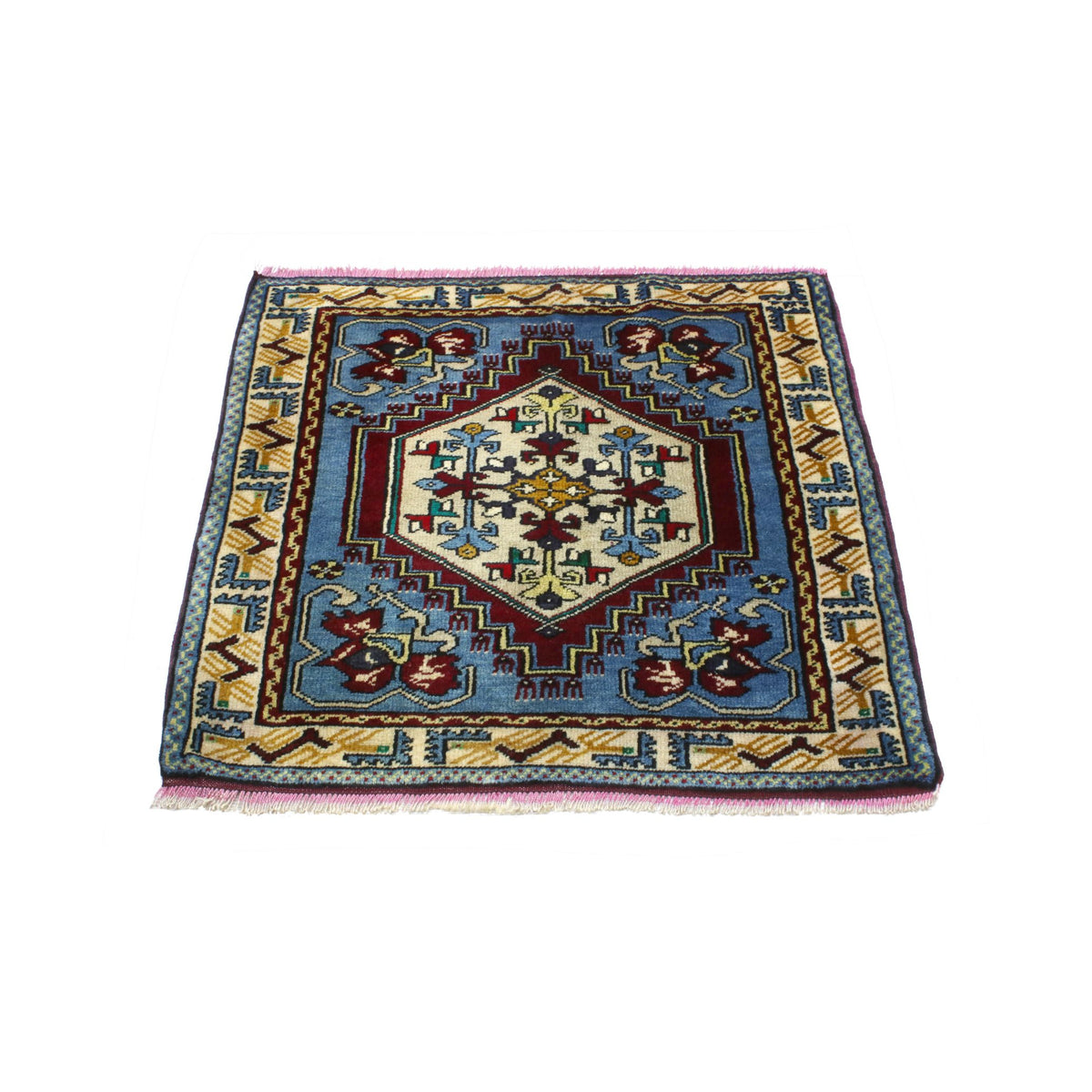 Herakliya - (2'4" x 2'5") Anatolia Turkish Rug