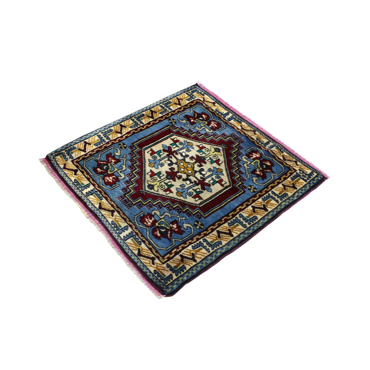 Herakliya - (2'4" x 2'5") Anatolia Turkish Rug