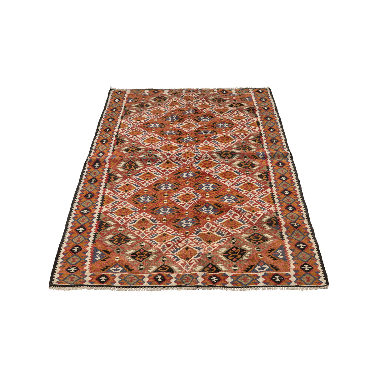 Slaica - (3'4'' x 5'12'') Vintage Turkish Kilim