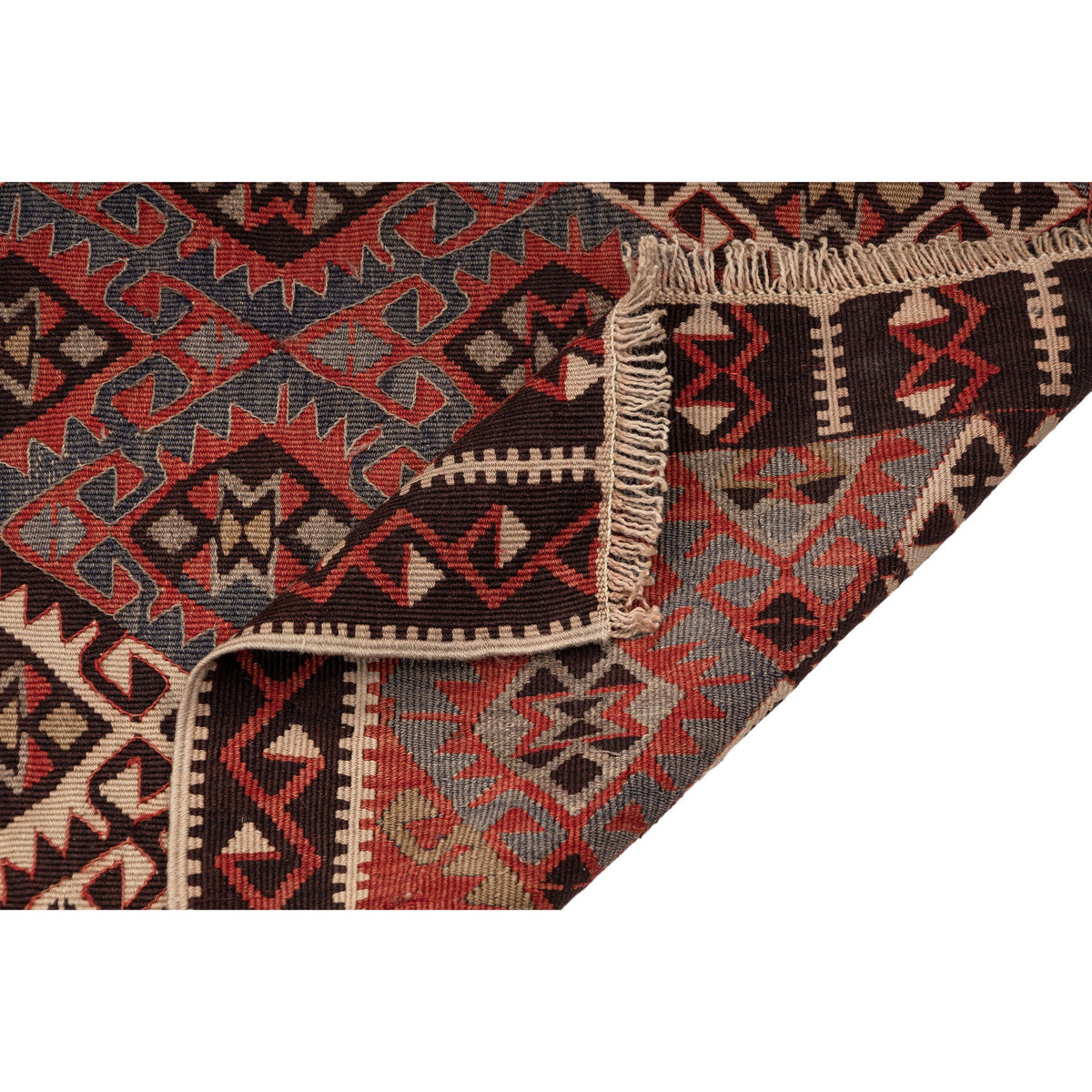 Trygima - (3'2'' x 6'11'') Vintage Turkish Kilim