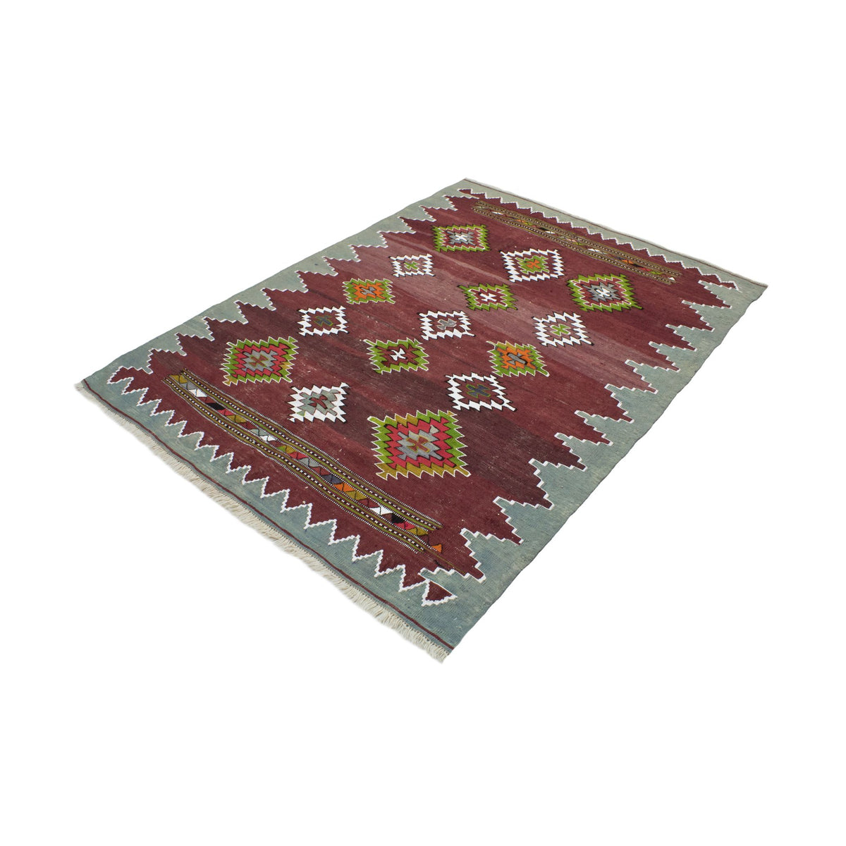 Emrudabad - (4'11'' x 6'11'') Vintage Turkish Kilim