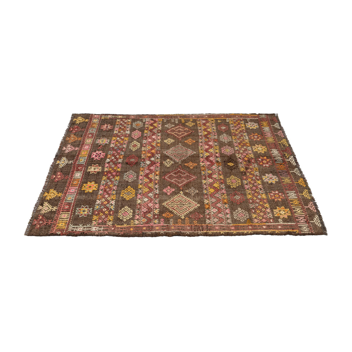 Gagai - (3'5" x 4'6") Vintage Turkish Kilim