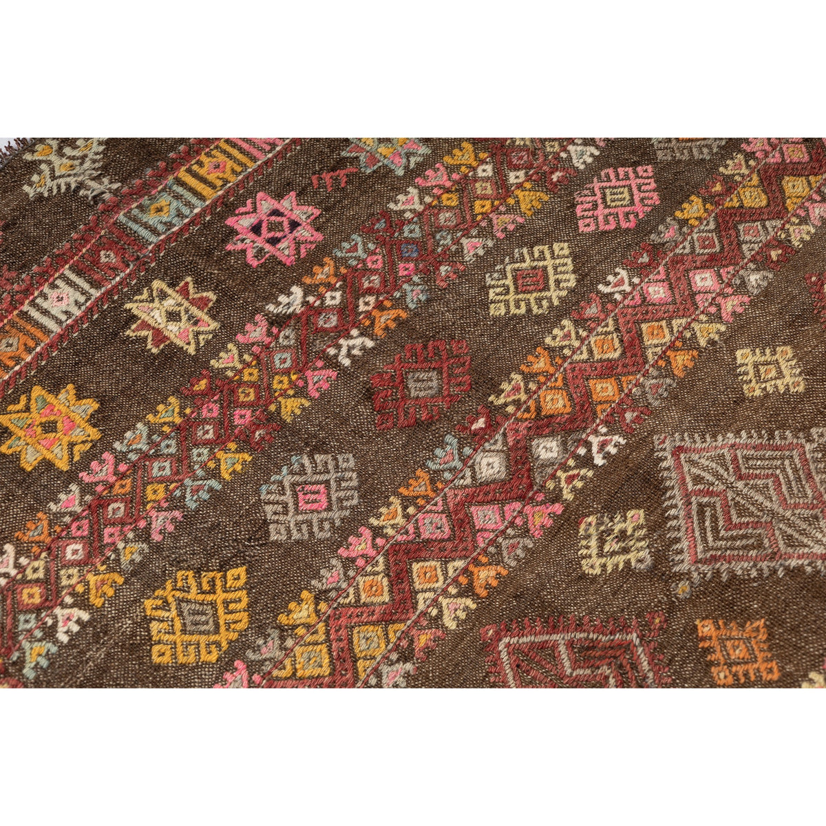 Gagai - (3'5" x 4'6") Vintage Turkish Kilim