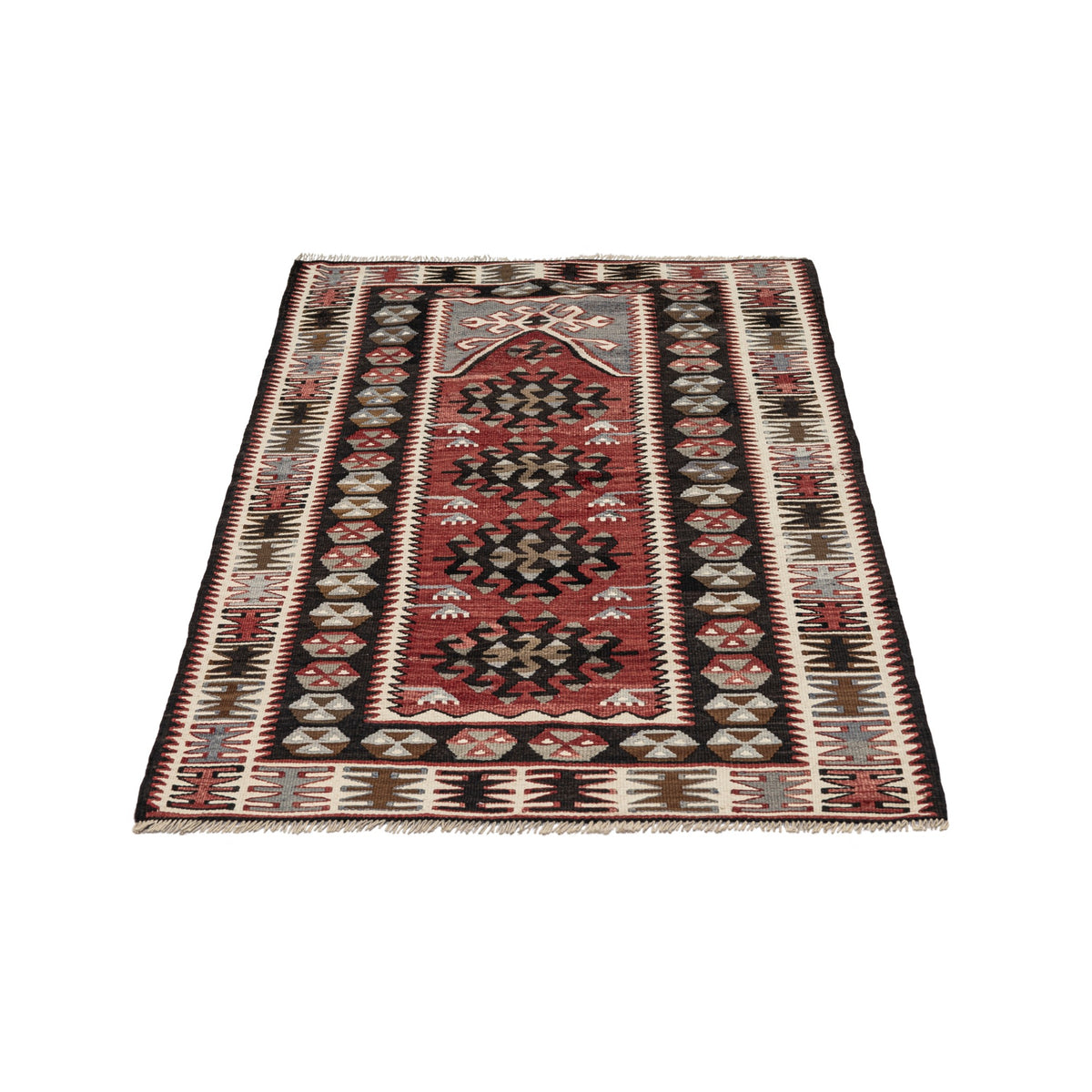 Gurseli - (2'9'' x 4'6'') Vintage Turkish Kilim