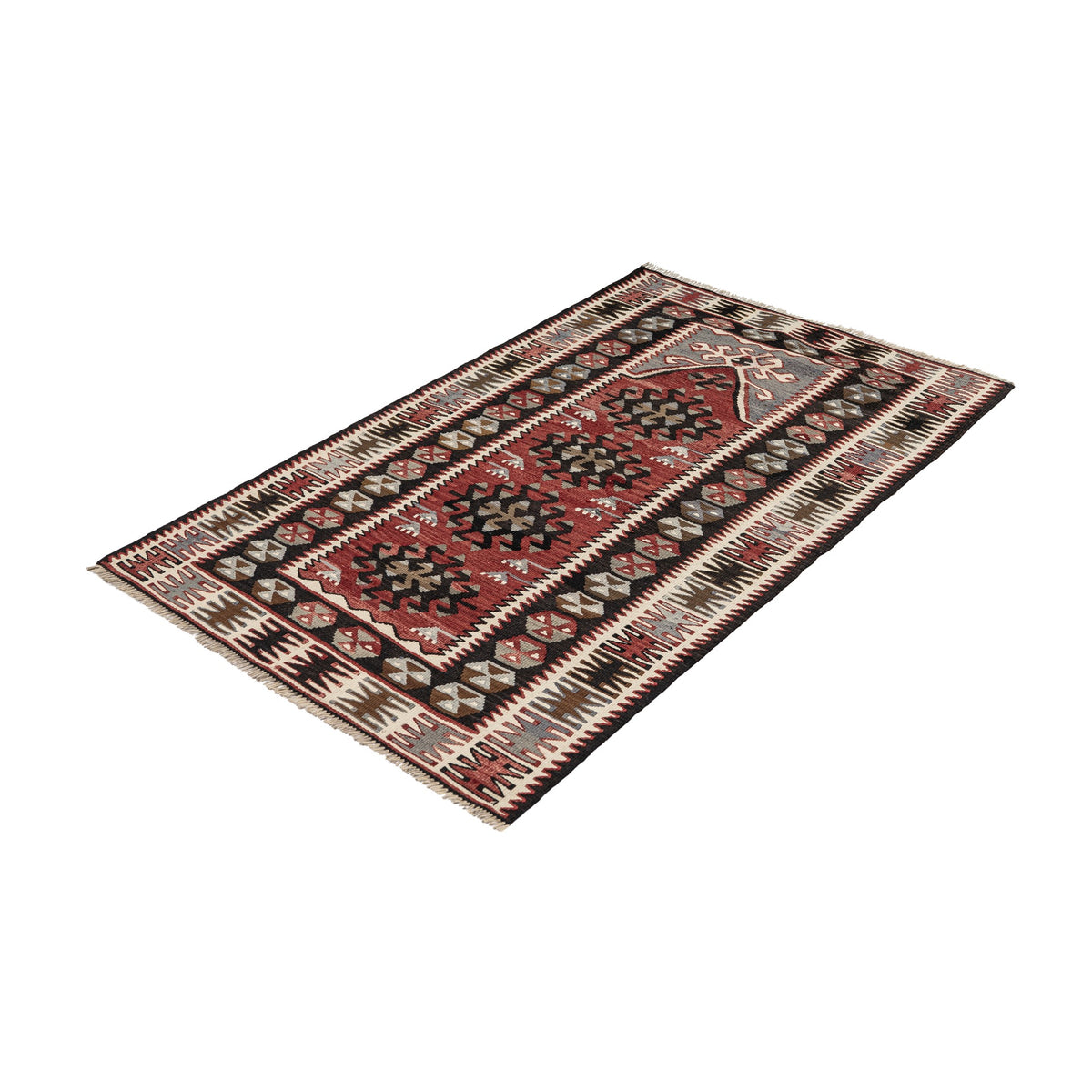 Gurseli - (2'9'' x 4'6'') Vintage Turkish Kilim