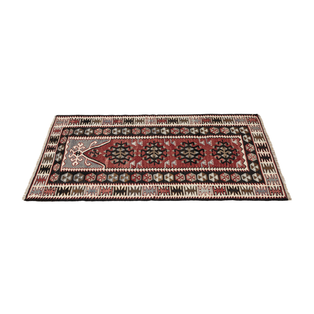 Gurseli - (2'9'' x 4'6'') Vintage Turkish Kilim