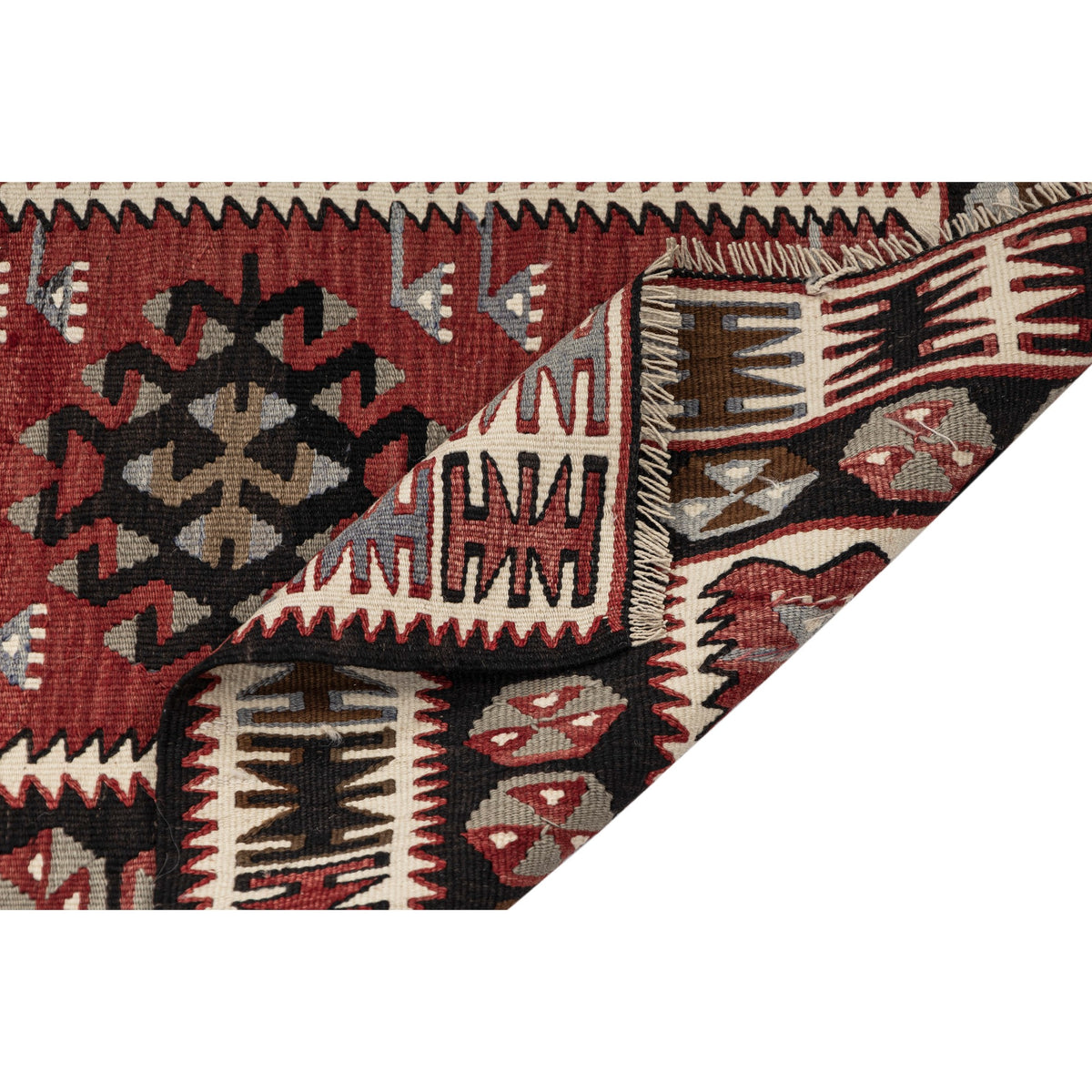 Gurseli - (2'9'' x 4'6'') Vintage Turkish Kilim