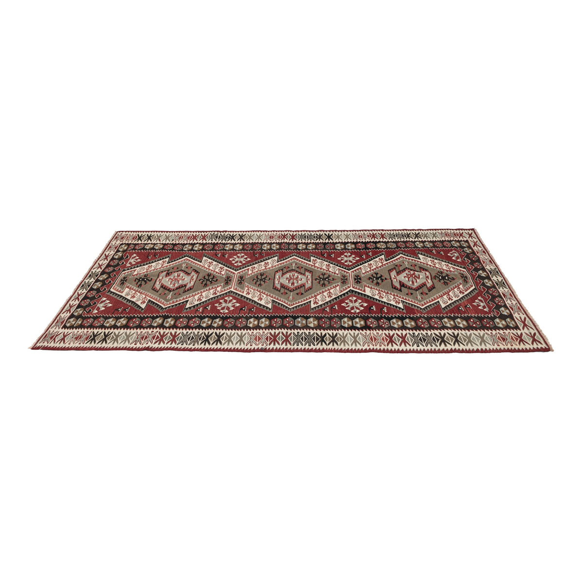 Celkasr - (3'11''x 8'8'') Vintage Turkish Kilim