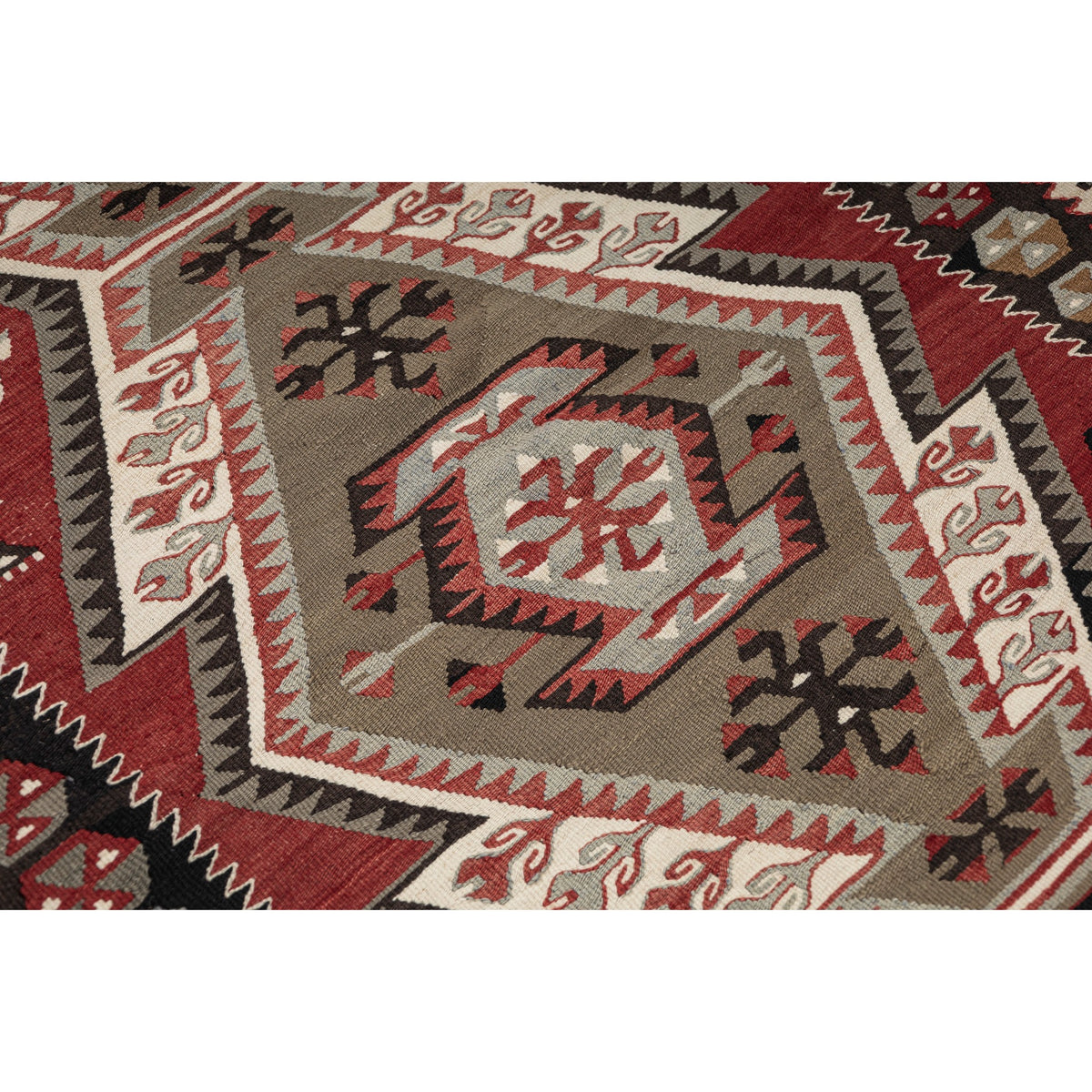 Celkasr - (3'11''x 8'8'') Vintage Turkish Kilim