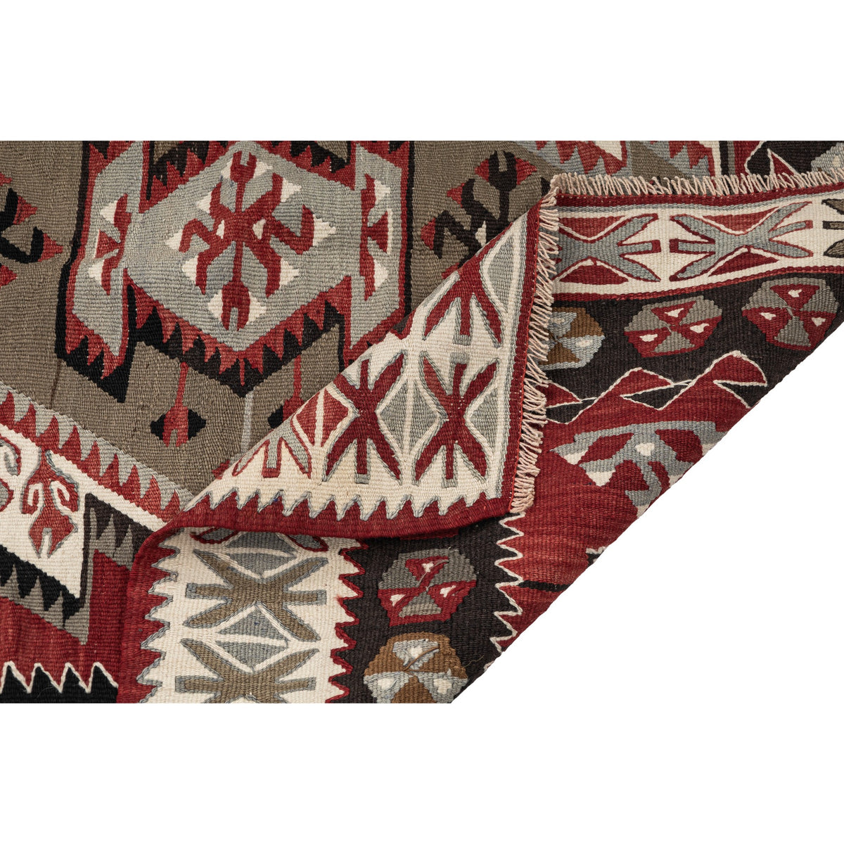 Celkasr - (3'11''x 8'8'') Vintage Turkish Kilim