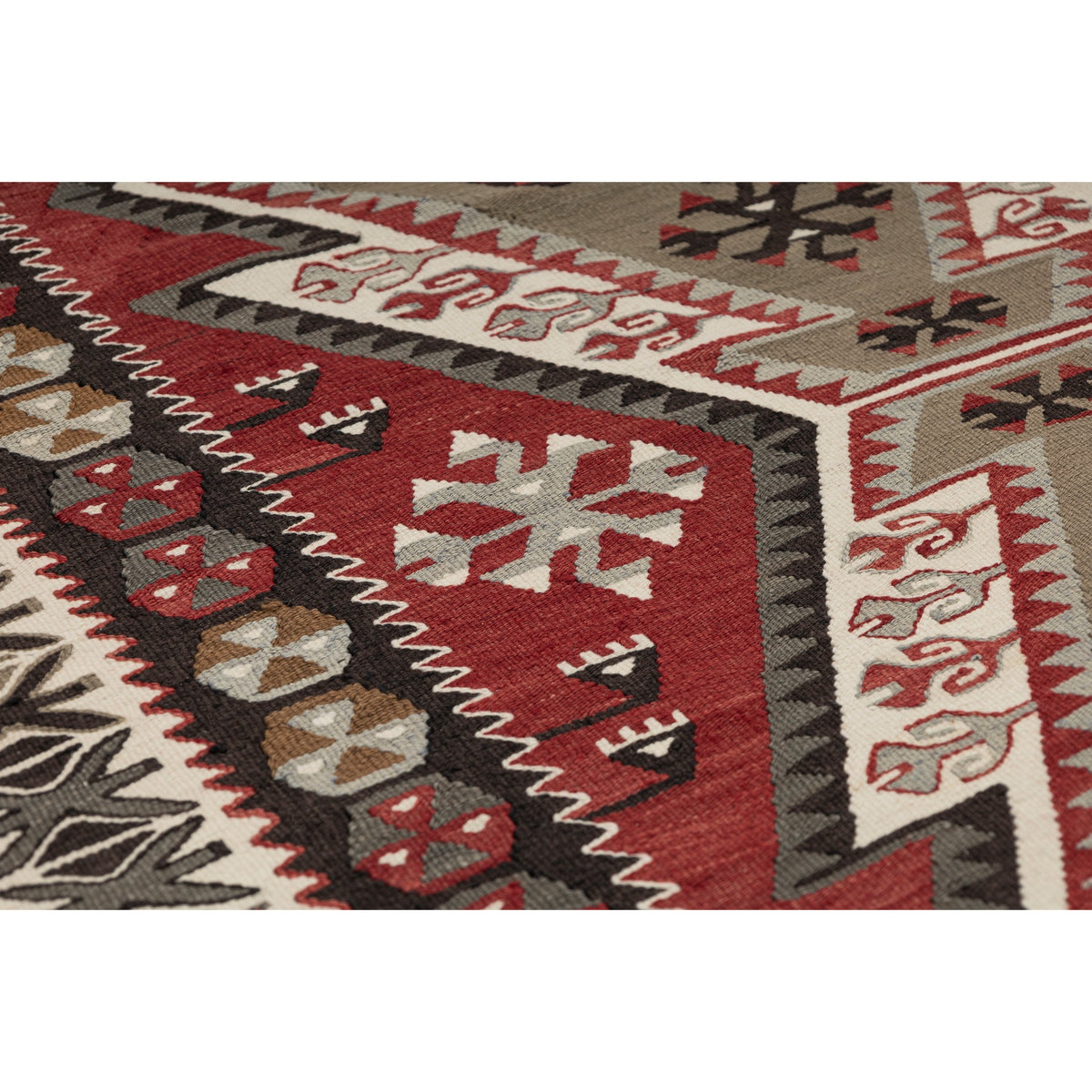 Kargu - (3'10" x  8'9") Vintage Turkish Kilim