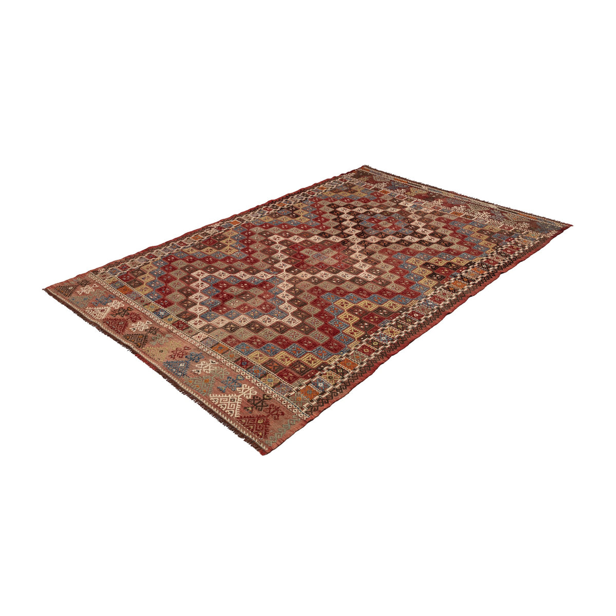 Lampron - (5'1'' x 7'8'') Vintage Turkish Kilim