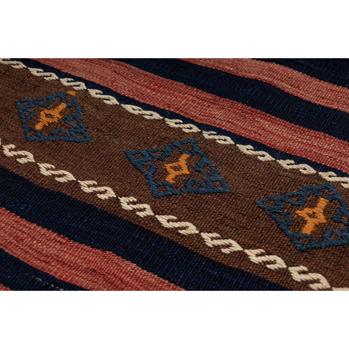 Ermfornos - (2'7'' x 12'2'') Vintage Turkish Kilim