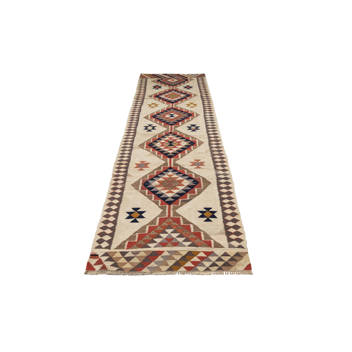 Mikayel - (2'11'' x 10'11'') Vintage Turkish Kilim