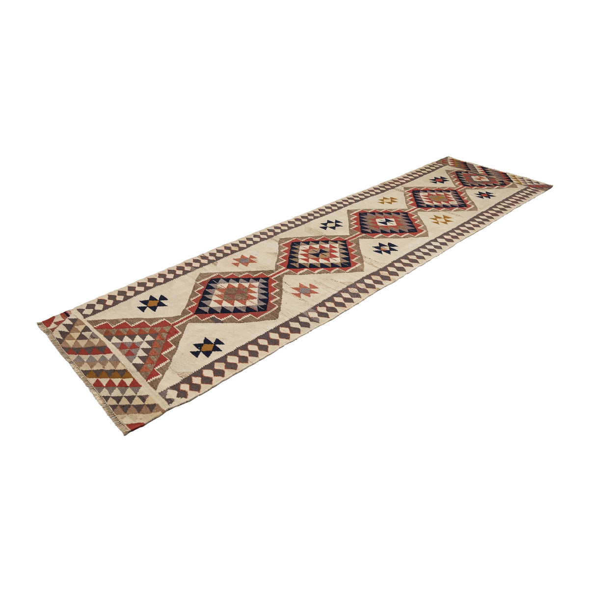 Mikayel - (2'11'' x 10'11'') Vintage Turkish Kilim