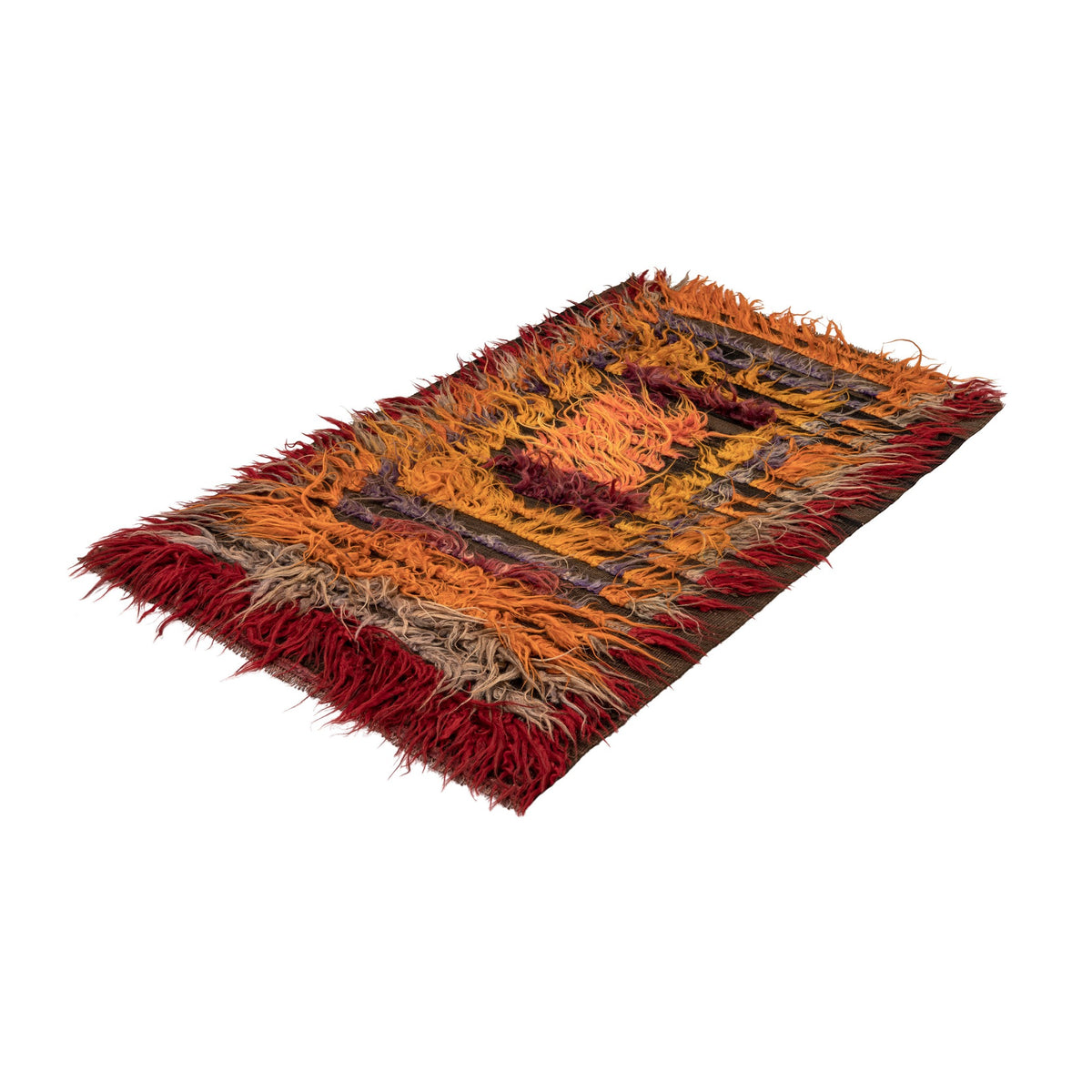 Ransa - (3'1'' x 5'1'') Vintage Turkish Tulu Kilim