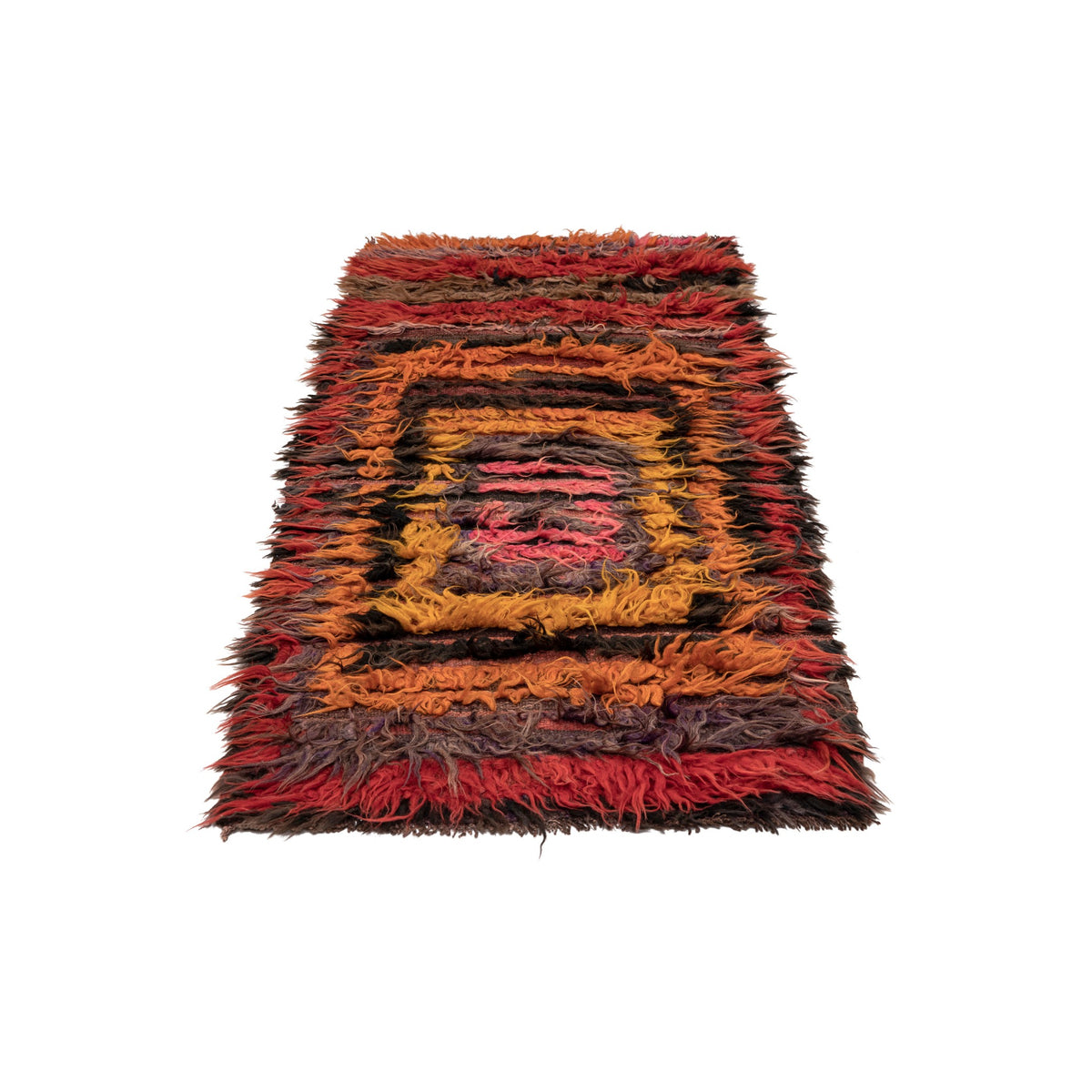 Alansa - (2'11'' x 6'9'') Vintage Turkish Tulu Kilim