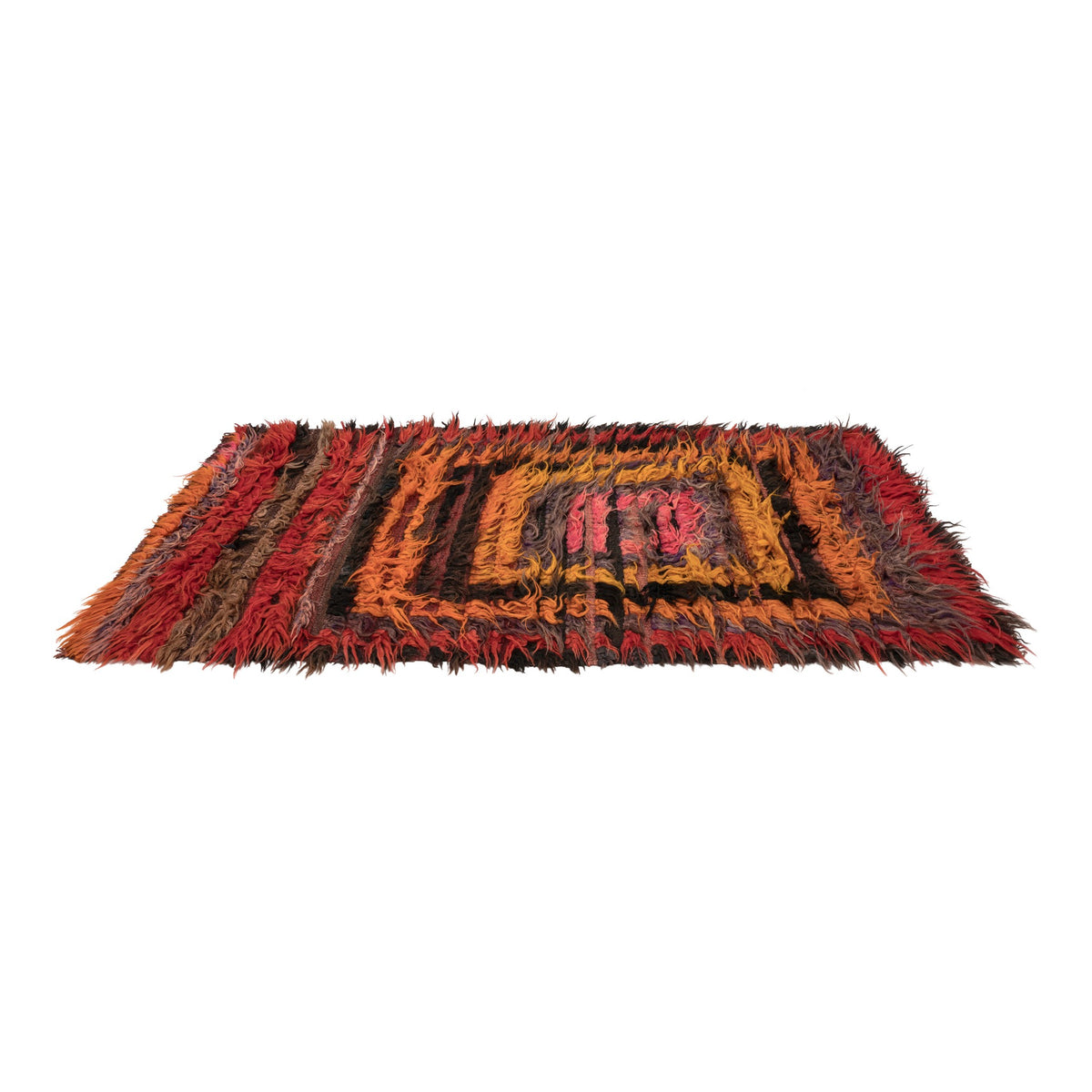 Alansa - (2'11'' x 6'9'') Vintage Turkish Tulu Kilim