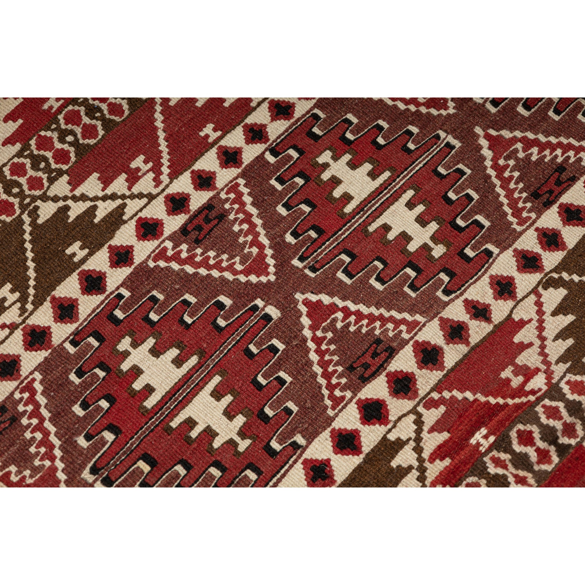 Mardvan - (4'2'' x 6'3'') Vintage Turkish Kilim